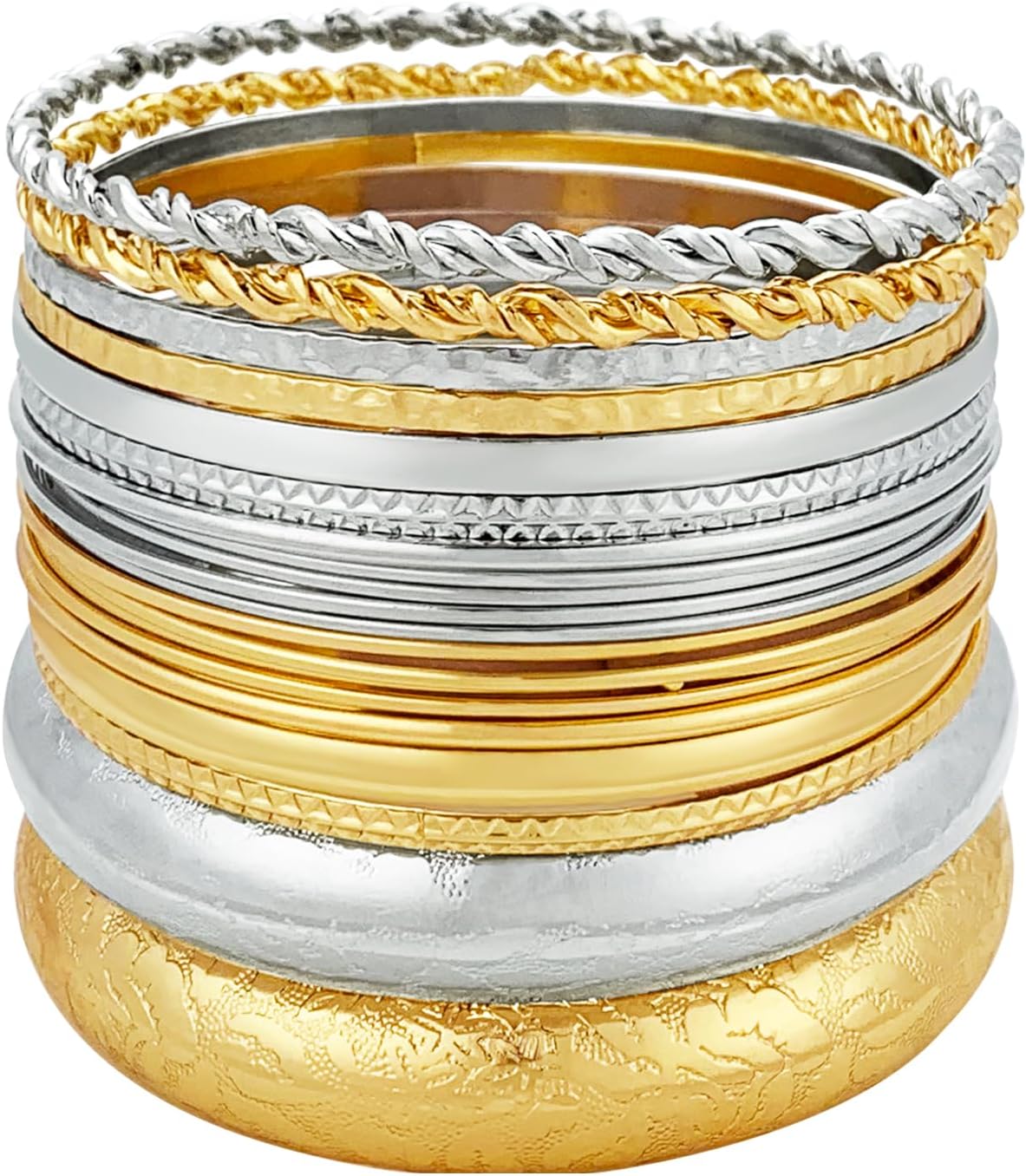 YBMYCM 10Pcs Gold-plated Bangle Set review essentials